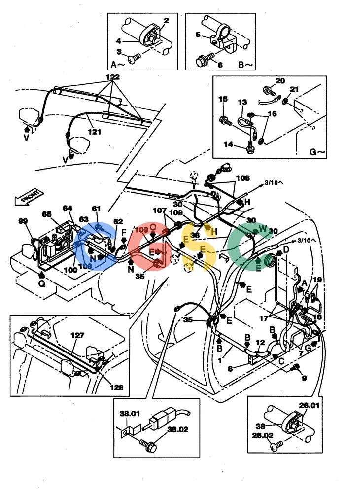 纽荷兰零件查询(E805) - CRAWLER EXCAVATOR (1/05-) (04-003-00[02]) - ELECTRICAL CIRCUIT - UPPERSTRUCTURE CHASSIS New Holland Constructuion