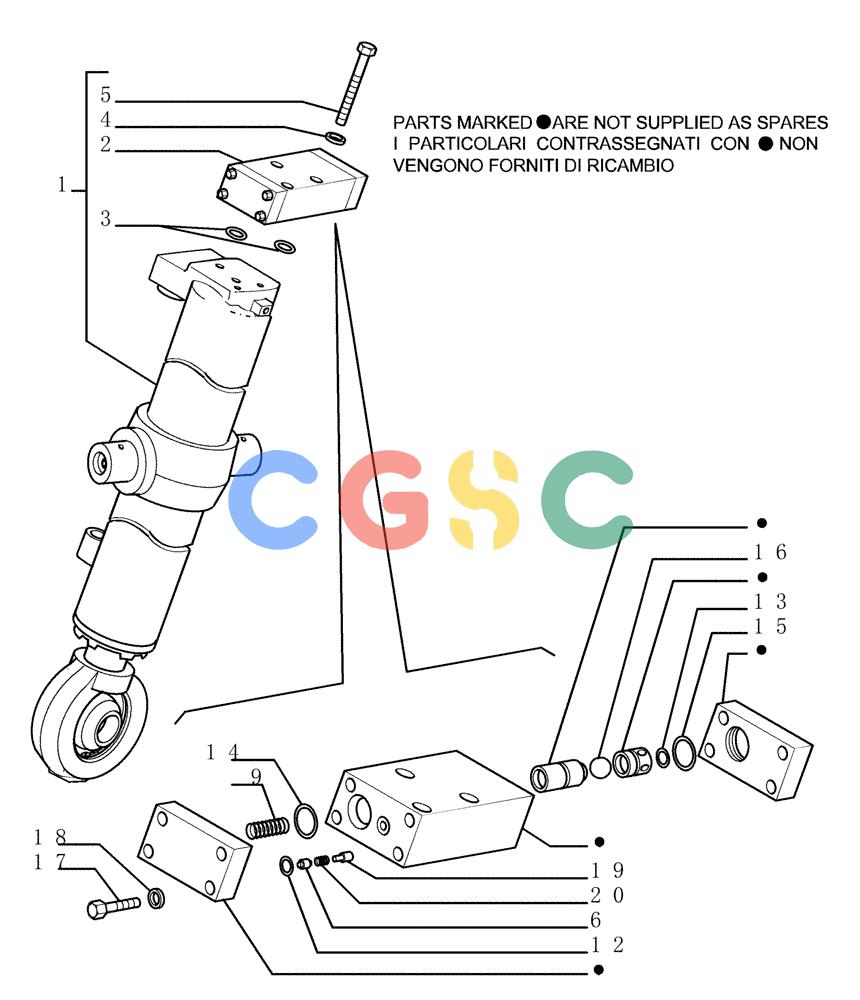 纽荷兰零件查询(DC180PS) - CRAWLER DOZER (11/00-) (3.443[01]) - LIFT CYLINDERS - FRONT IMPLEMENT New Holland Constructuion
