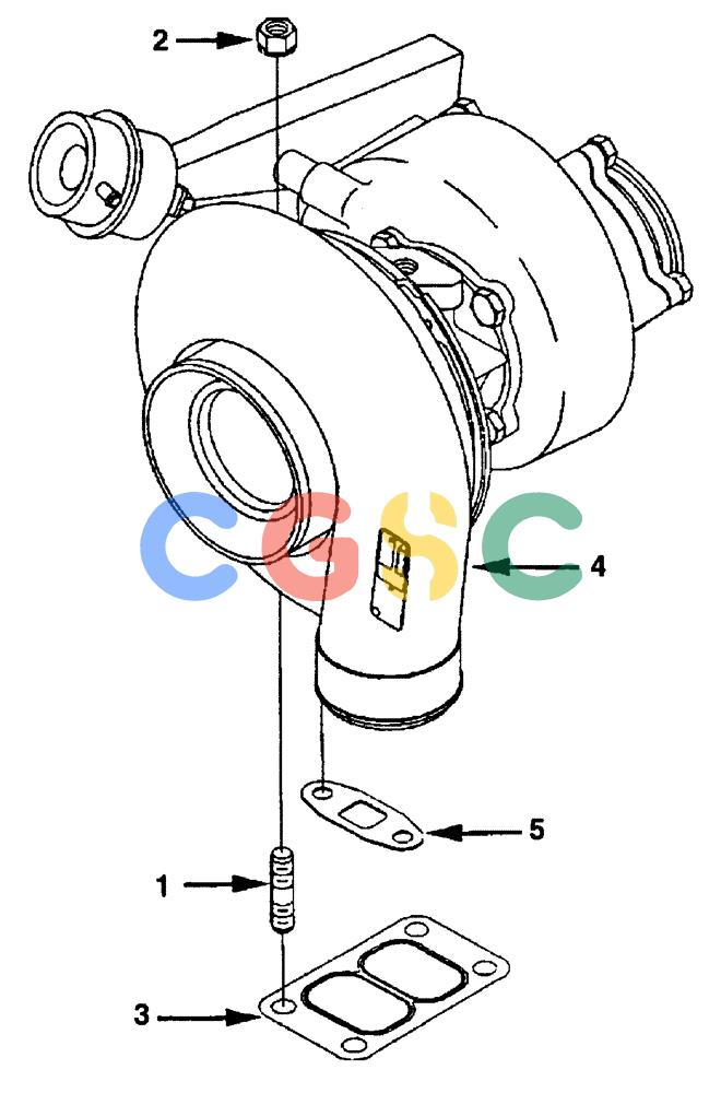 纽荷兰零件查询(DC100) - CRAWLER DOZER (N.A. VERSION) (4/00-) (0.240[01]) - TURBOCHARGER DC80 - DC100 New Holland Constructuion
