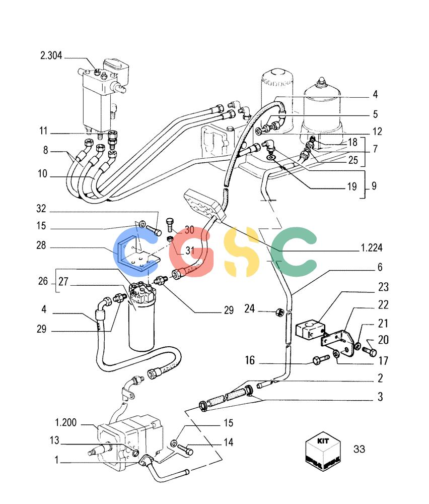 纽荷兰零件查询(FL175) - CRAWLER LOADER (N.A. VERSION) (6/92-) (2.319[01]) - STEERING CONNECTING PIPING New Holland Constructuion