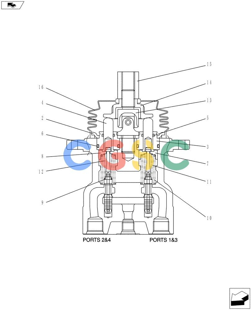 纽荷兰零件查询(E80BMSR) - COMPACT CRAWLER EXCAVATOR ASN LF06-04501 (NBTA18037) (01-035[03]) - CONTROL LINES, REMOTE New Holland Constructuion