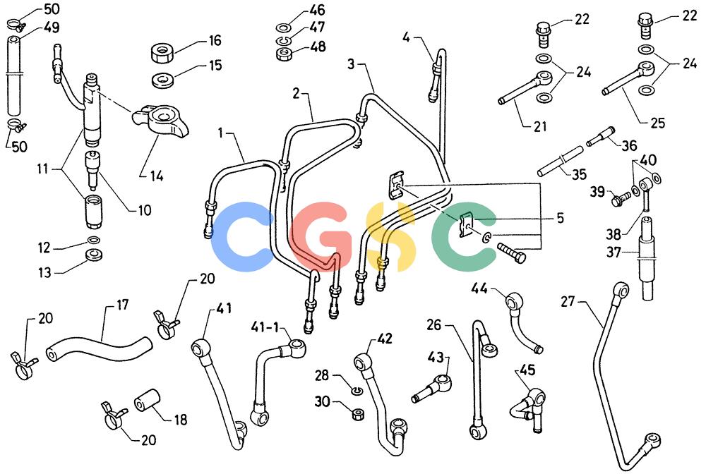 神钢零件查询(K903C) - EXCAVATOR ASN LE5701 (1/87-12/03) (01-014) - FUEL SYSTEM (INJ. NOZZLE, FUEL PIPE) Kobelco