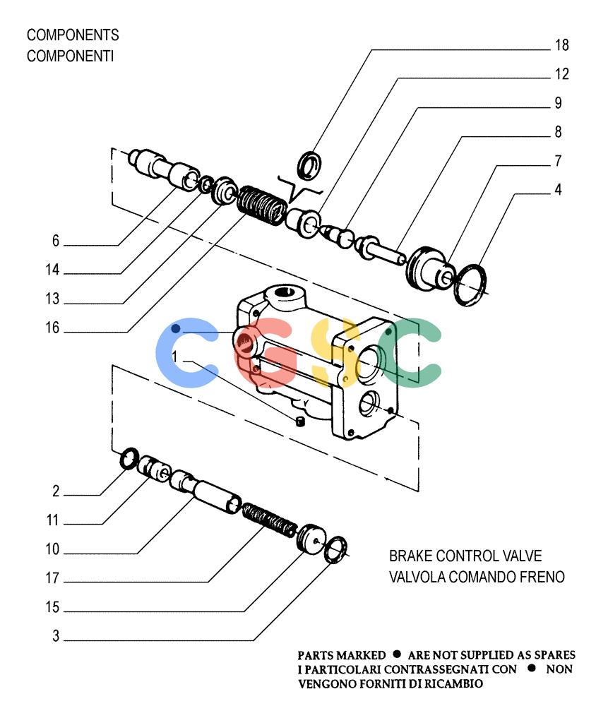 纽荷兰零件查询(FD175) - CRAWLER DOZER (N.A. VERSION)(S/N 061640 & AFTER) (1/93-) (2.304[04]) - BRAKE CONTROLS - STEERING CLUTCH New Holland Constructuion