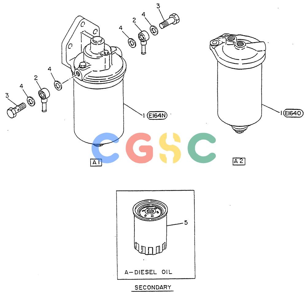 神钢零件查询(FD6(T)14) - NISSAN DIESEL ENGINE ASN 050001 - LK400 & LK500A (1/06-12/06) (04-008) - FILTER-FUEL (FITTING PARTS) "OEA" Kobelco