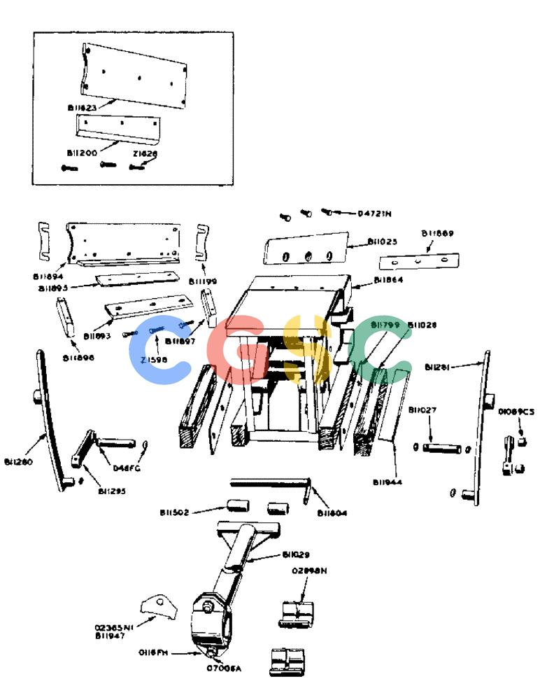 凯斯零件查询(130) - CASE TWINE TIE RECTANGULAR BALER (1/55-12/72) (12) - PLUNGER AND PLUNGER PITMAN Case Agriculture