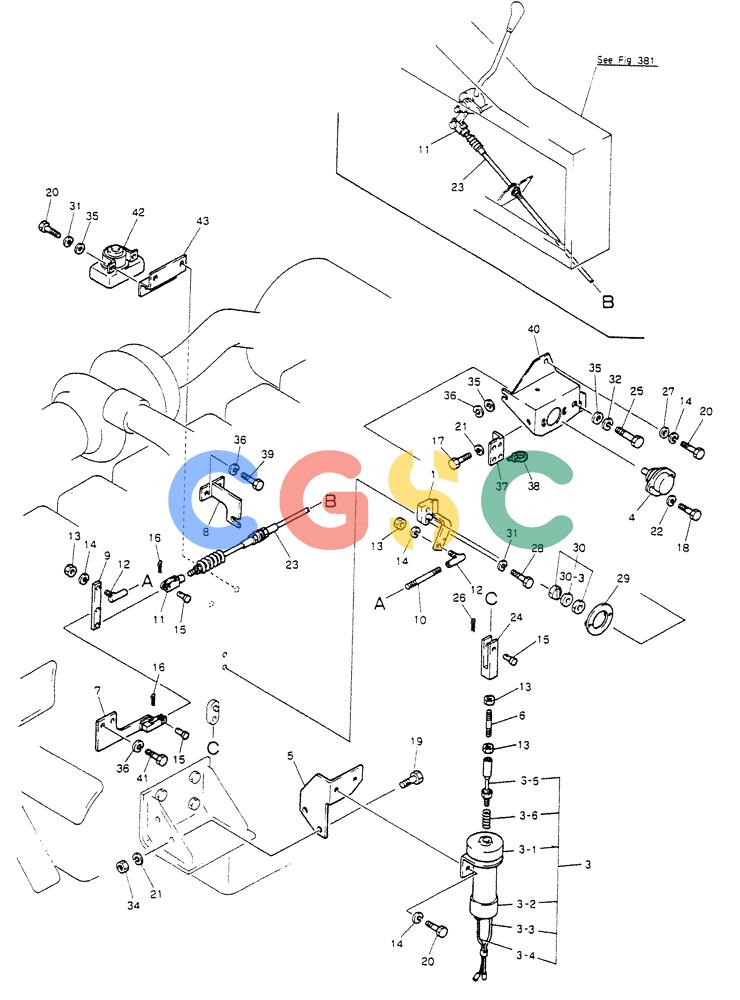 神钢零件查询(K912LC) - MARK II EXCAVATOR ASN YC-0301 (1/88-12/03) (05-011) - CONTROL ASSY, ENGINE Kobelco