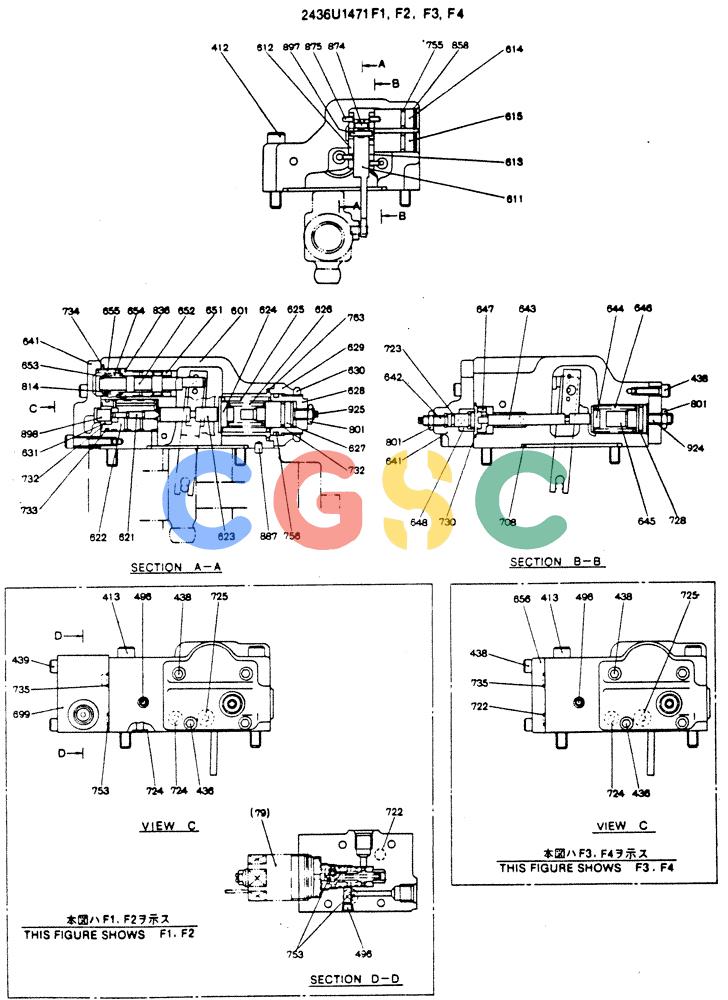 神钢零件查询(MD140C) - EXCAVATOR ASN YPU00501 (1/80-12/06) (12-015) - REGULATOR ASSY (REAR) Kobelco