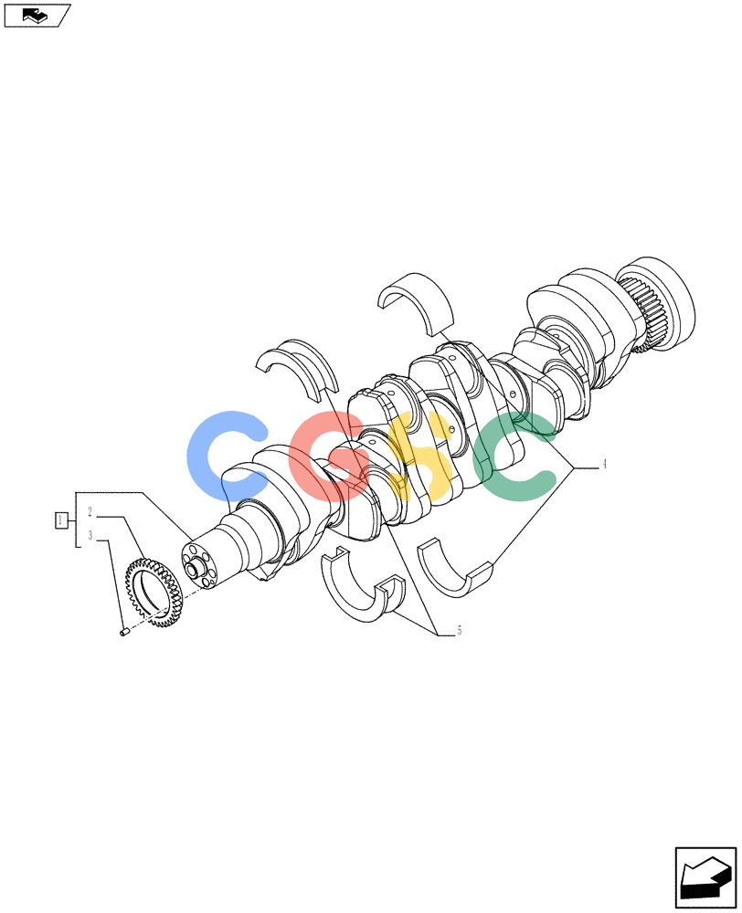 神钢零件查询(F4HFE613Z A005) - ENGINE 5801366340 - 84285367 (9/10-) (10.103.01) - CRANKSHAFT & RELATED PARTS (504068995) Kobelco