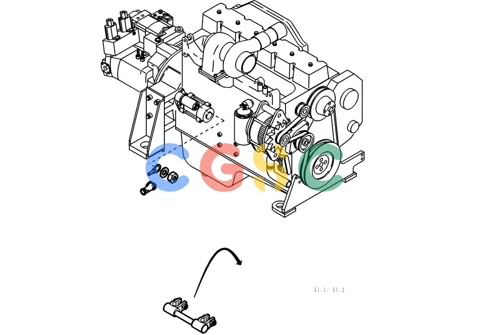 纽荷兰零件查询(EC350) - CRAWLER EXCAVATOR (2/00-) (32.173[001]) - CABLE HARNESS BATTERY (S/N 735003-735007/735009-UP) New Holland Constructuion