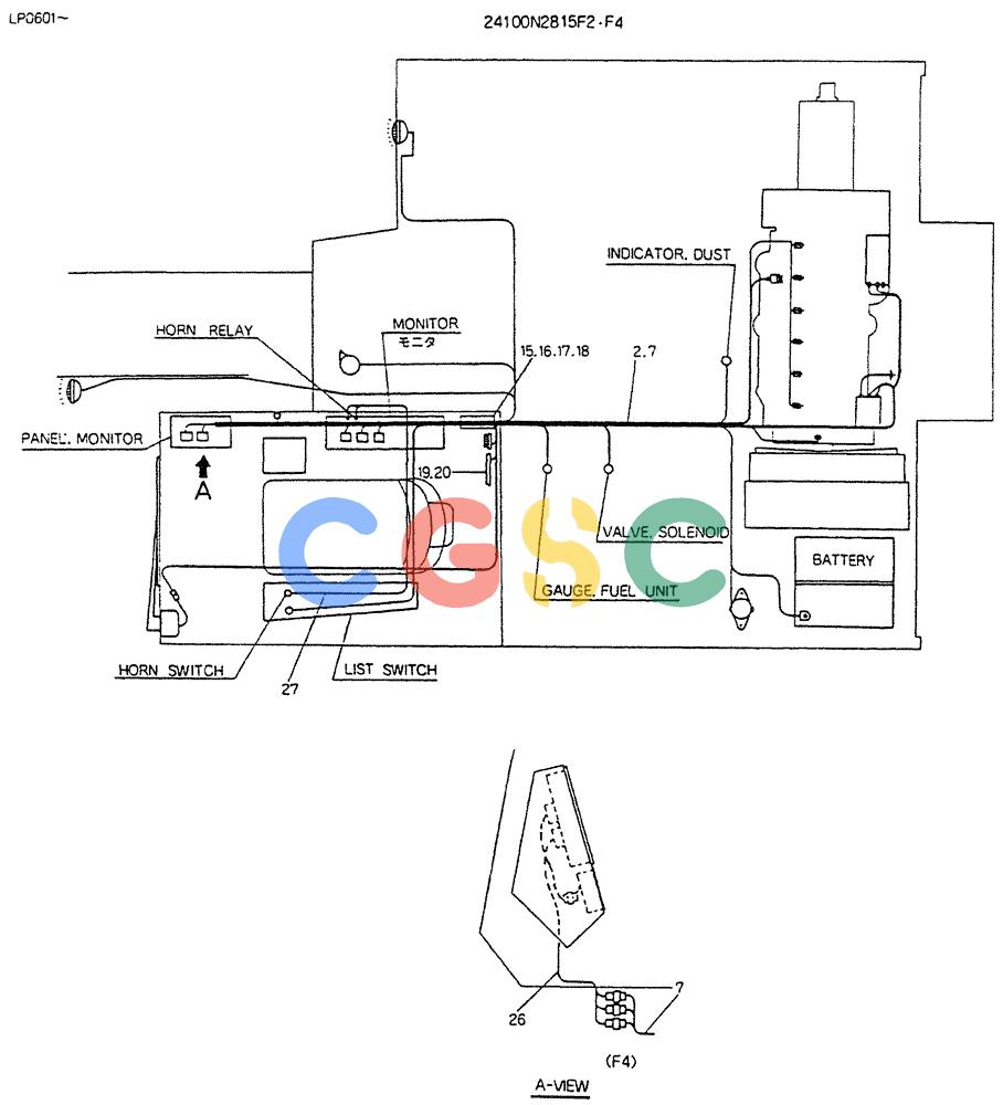 神钢零件查询(K905LC) - EXCAVATOR BTW YP0115 - YP0301 (1/85-12/03) (06-038) - WIRING ASSY,ELEC Kobelco
