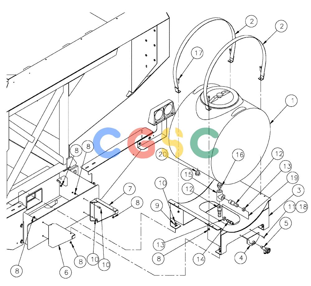 凯斯零件查询(438) - FLEX-AIR APPLICATOR - 2003 (3/03-10/03) (13-012) - TANK & CRADLE GROUP, PRESSURE WASHER Case Agriculture