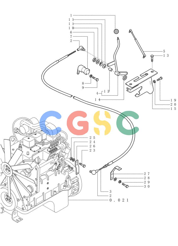 纽荷兰零件查询(FD80) - CRAWLER DOZER (1/98-) (0.520[01]) - THROTTLE CONTROL New Holland Constructuion