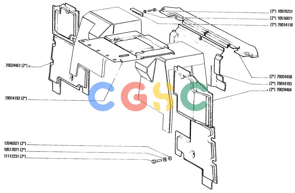 纽荷兰零件查询(FD20) - CRAWLER DOZER (L3.10[001A]) - SEAT PANELS New Holland Constructuion