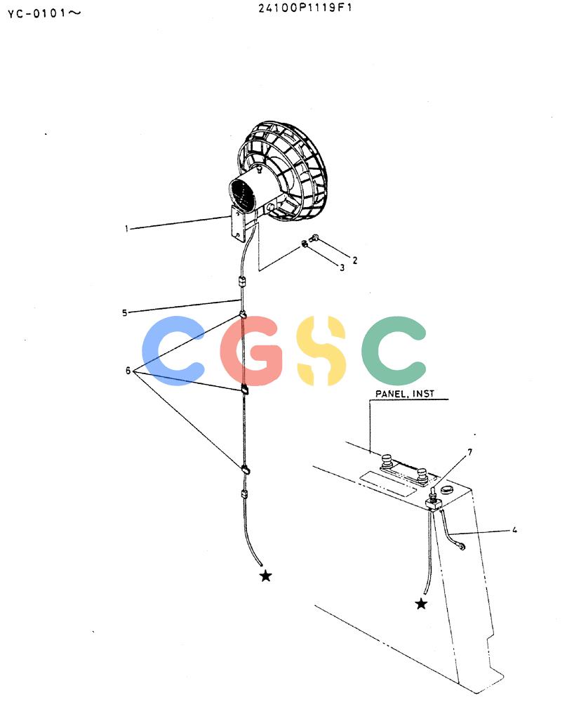 神钢零件查询(MD300LC) - EXCAVATOR BTW YC0101 - YC0300 (1/80-12/06) (08-033) - FAN ASSY, AUTOMOBILE Kobelco