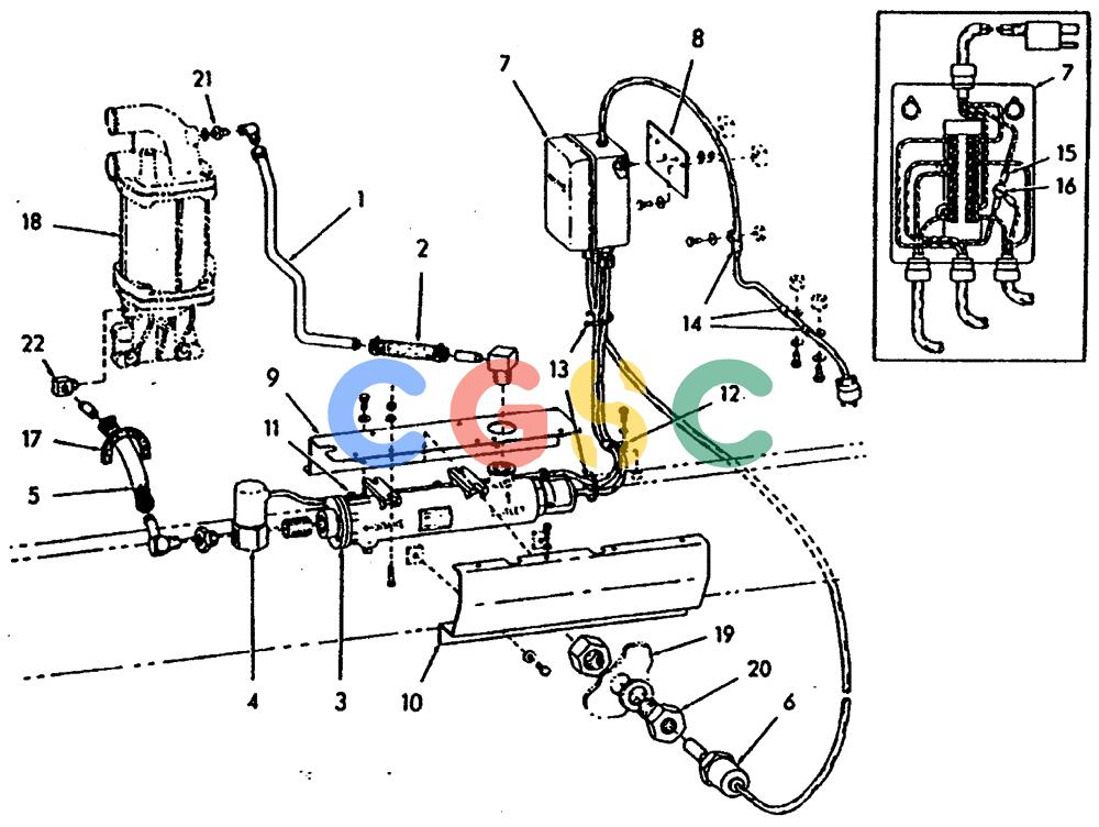 纽荷兰零件查询(65B) - MOTORGRADERS (A4.06/1[001]) - ENGINE COOLANT & OIL HEATER New Holland Constructuion