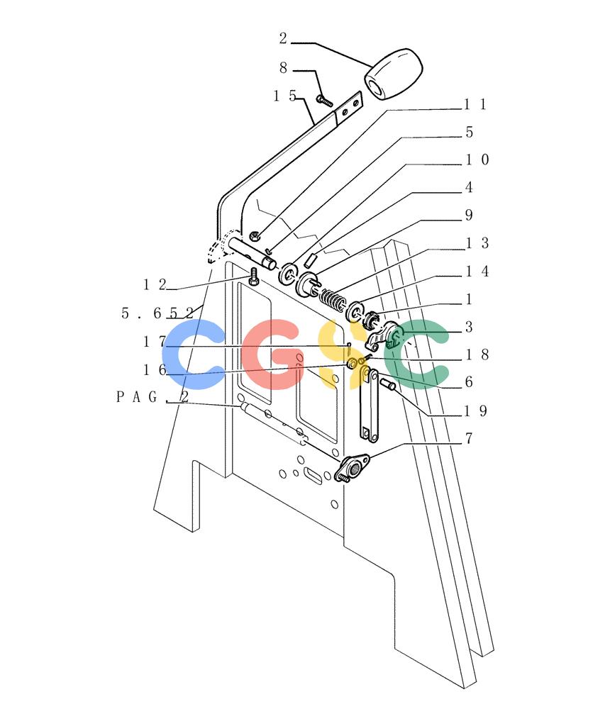 纽荷兰零件查询(DC180LT) - CRAWLER DOZER (5/00-) (0.520[01]) - THROTTLE CONTROL - VERSION (01) New Holland Constructuion