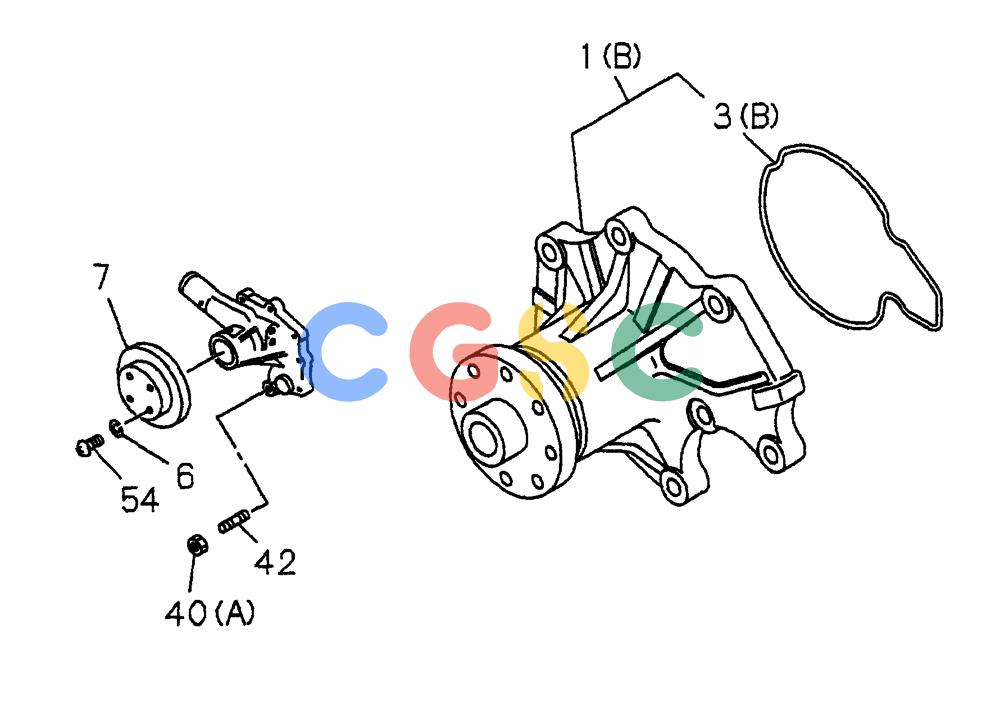 纽荷兰零件查询(E70) - MIDI CRAWLER EXCAVATOR (NA) (1/06-) (191) - WATER PUMP AND CORROSION RESISTOR New Holland Constructuion