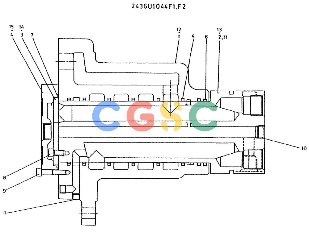 神钢零件查询(MD450BLC) - EXCAVATOR BTW TS0201 - TS0394 (1/80-12/06) (11-012) - JOINT ASSY, SWIVEL Kobelco