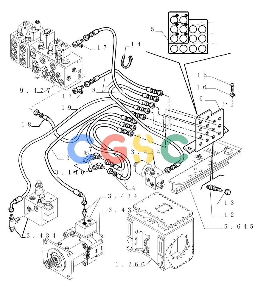 纽荷兰零件查询(DC150PS) - CRAWLER DOZER (6.756[02]) - HYDRAULIC DIAGNOSTIC SYSTEM New Holland Constructuion