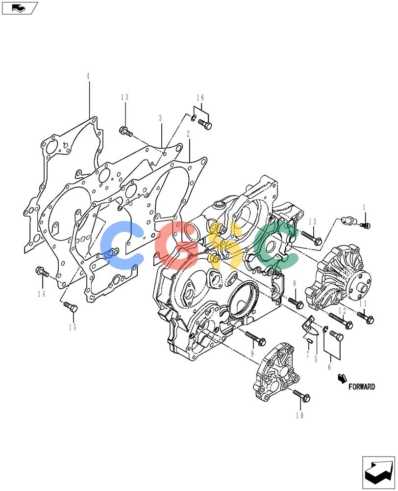 神钢零件查询(ED150-2) - BLADE RUNNER EXCAVATOR/DOZER ASN LH01-01001 (1/09-12/12) (08-008[02]) - TIMING GEAR CASE Kobelco