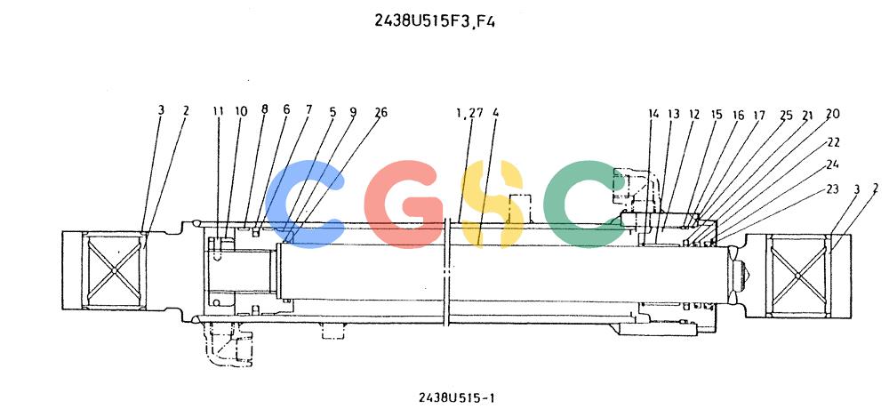 神钢零件查询(K909A) - EXCAVATOR ASN LQ0795 (1/83-12/03) (01-013) - CYLINDER ASSY, BUCKET Kobelco