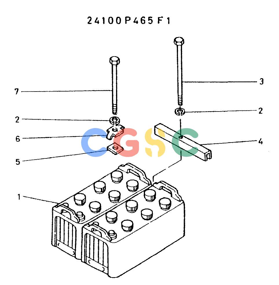 神钢零件查询(K935) - EXCAVATOR BTW L70106 - L70166, LU0067 (1/76-12/03) (11-003) - MOUNT ASSY, BATTERY, G.M. ENG. MOUNT Kobelco