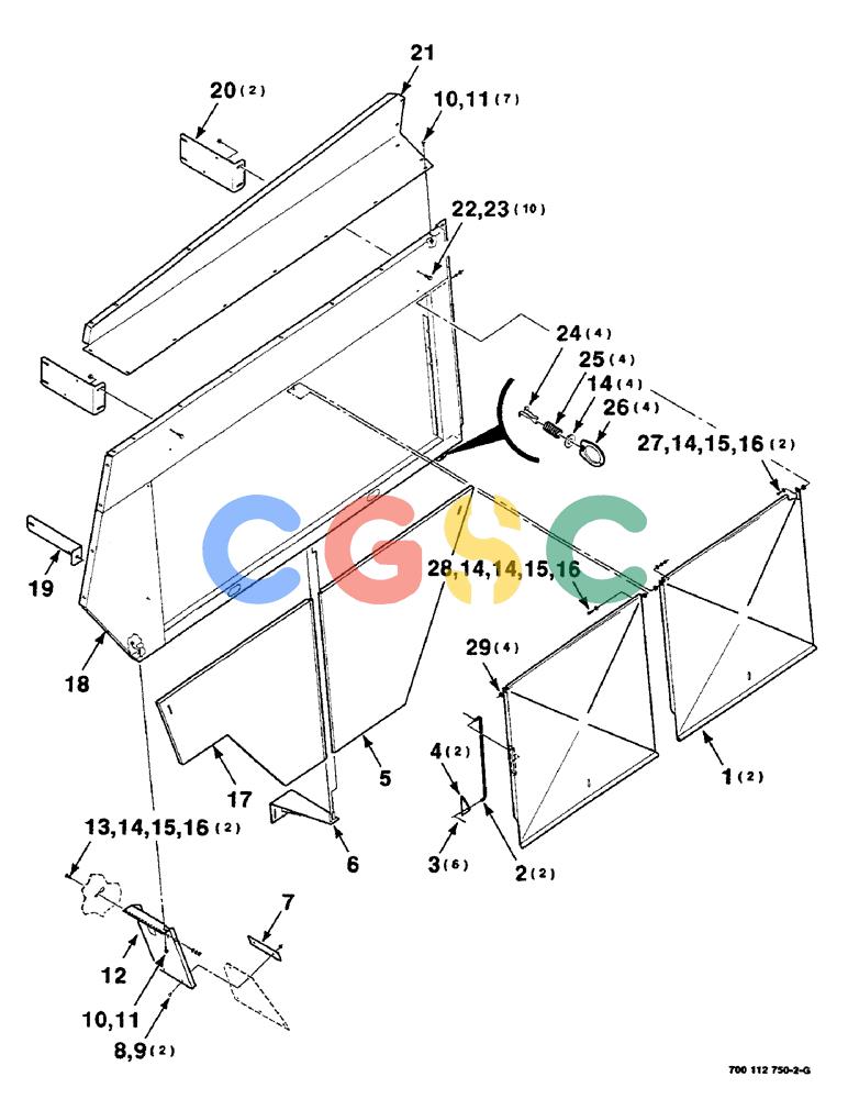 凯斯零件查询(8590) - CASE IH LARGE (4 X 4) RECTANGULAR BALER (NORTH AMERICA) (1/98-12/00) (07-12) - SHIELDS ASSEMBLY, LEFT Case Agriculture