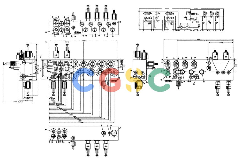凯斯零件查询(438) - FLEX-AIR APPLICATOR - 2003 (3/03-10/03) (07-013) - VALVE BLOCK, DOUBLE BIN W/AUGER Case Agriculture