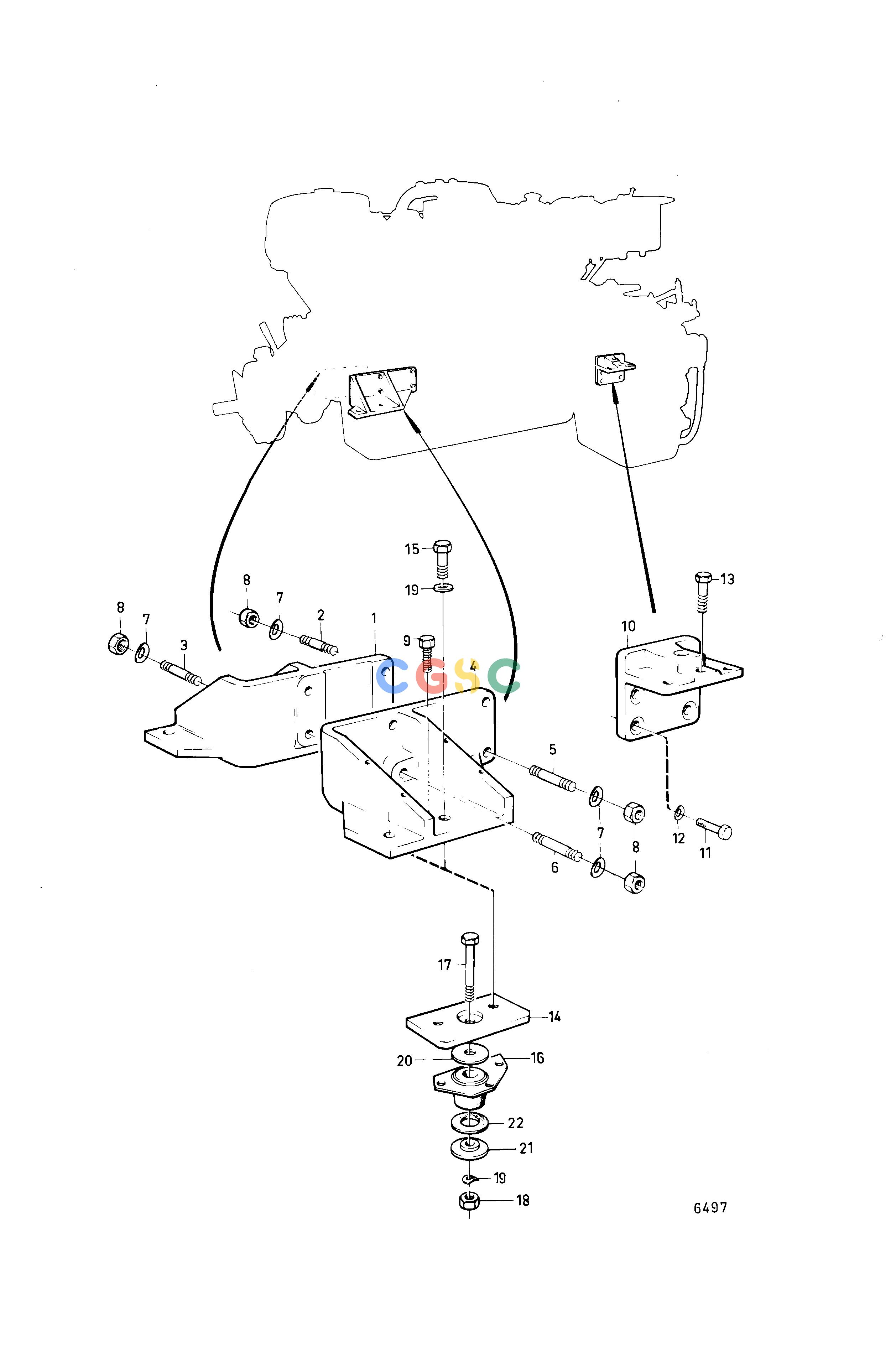 沃尔沃零件查询TMD121C; TAMD121C; TAMD121D; TAMD122C; TAMD122DEngineEngine Suspension, StandardEPC Volvo Penta Parts catalog