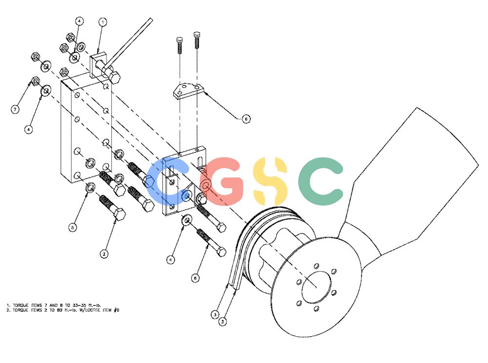 凯斯零件查询(4330) - TITAN FLOATER (6/98-8/99) (02-006) - FAN BRACKET ASSEMBLY Case Agriculture