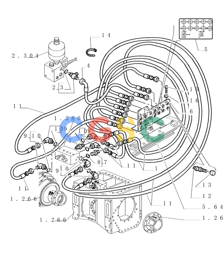 纽荷兰零件查询(DC180LT) - CRAWLER DOZER (5/00-) (9.756[02]) - HYDRAULIC DIAGNOSTIC SYSTEM - VERSION (01) - OPTIONAL CODE 76066044 New Holland Constructuion