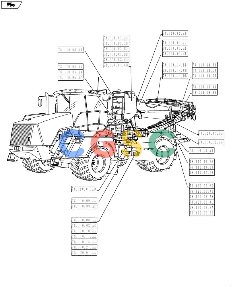 凯斯零件查询(810) - FLEX-AIR APPLICATOR - 2012 (2/12-) (78.000.00[02]) - SECTION INDEX - SPRAYING Case Agriculture
