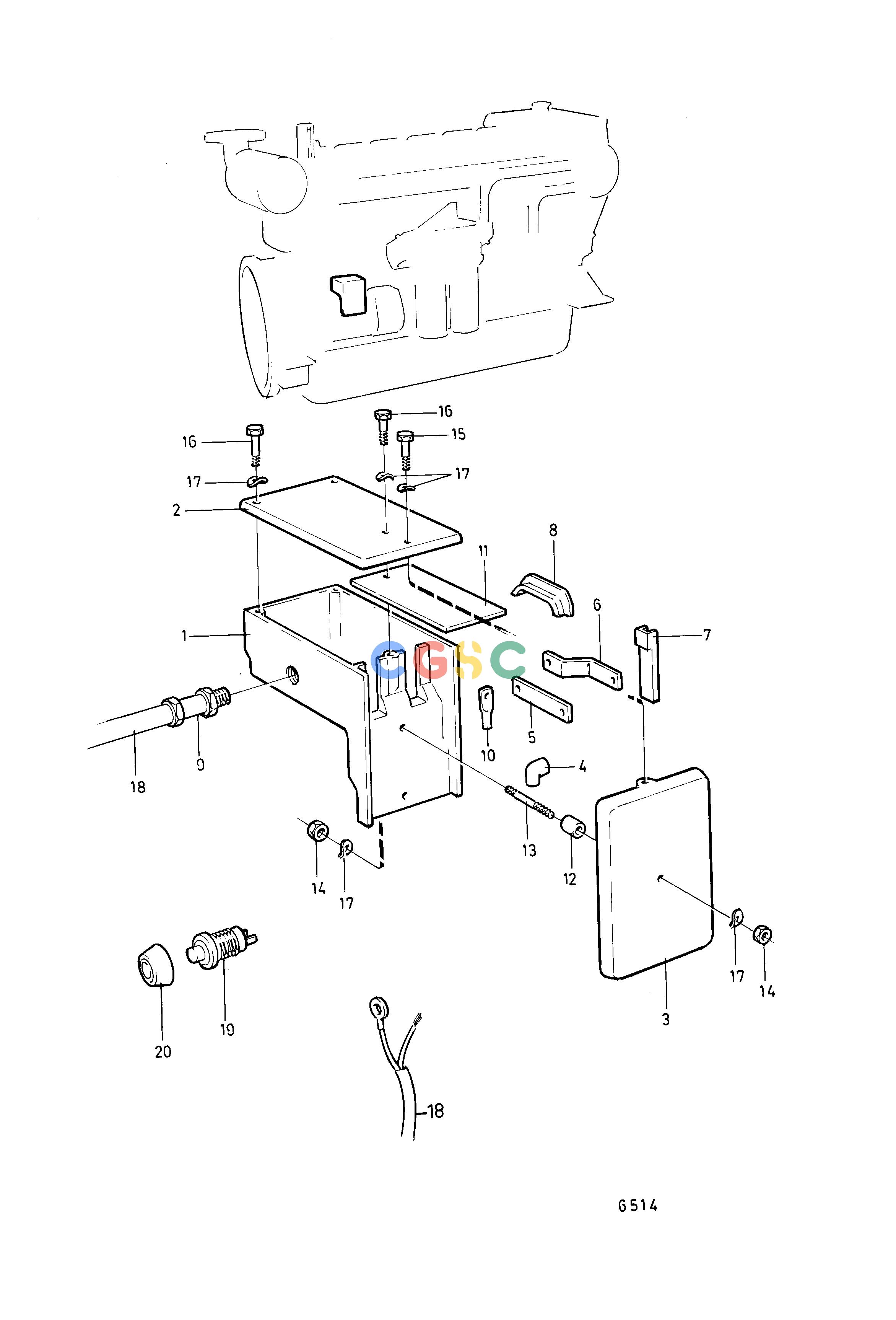 沃尔沃零件查询TAMD71B; TAMD73P-A; TAMD73WJ-AElectrical SystemStarter Casing. ClassifiableEPC Volvo Penta Parts catalog