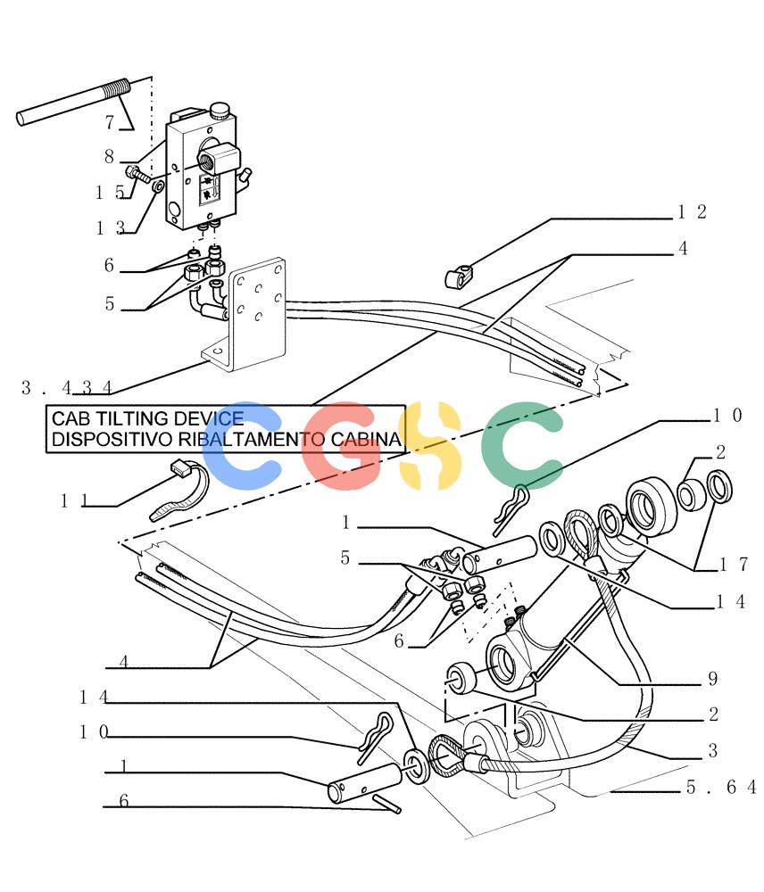 纽荷兰零件查询(DC150PS) - CRAWLER DOZER (5.678[01]) - HYDRAULIC JACK New Holland Constructuion