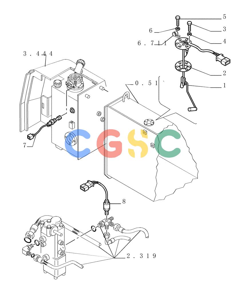 纽荷兰零件查询(DC150PS) - CRAWLER DOZER (6.712[04]) - ELECTRIC COMPONENTS New Holland Constructuion
