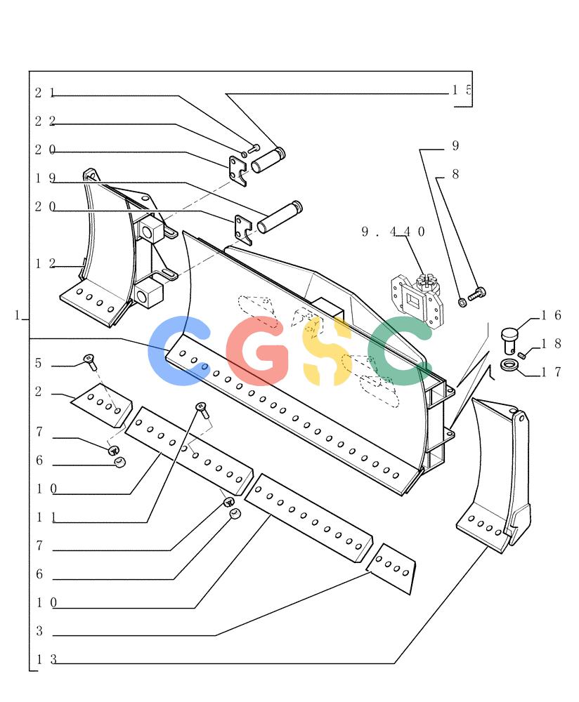纽荷兰零件查询(D150) - CRAWLER DOZER (1/05-) (9.481[01]) - FOLDABLE PAT LGP BLADE - OPTIONAL CODE 774269021 - VERSION (03) New Holland Constructuion