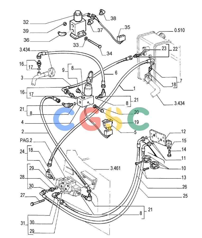 纽荷兰零件查询(FL175) - CRAWLER LOADER (N.A. VERSION) (6/92-) (9.439[03]) - ADDITIONAL HYDRAULIC FUNCTION - OPTIONAL CODE 76035547 New Holland Constructuion