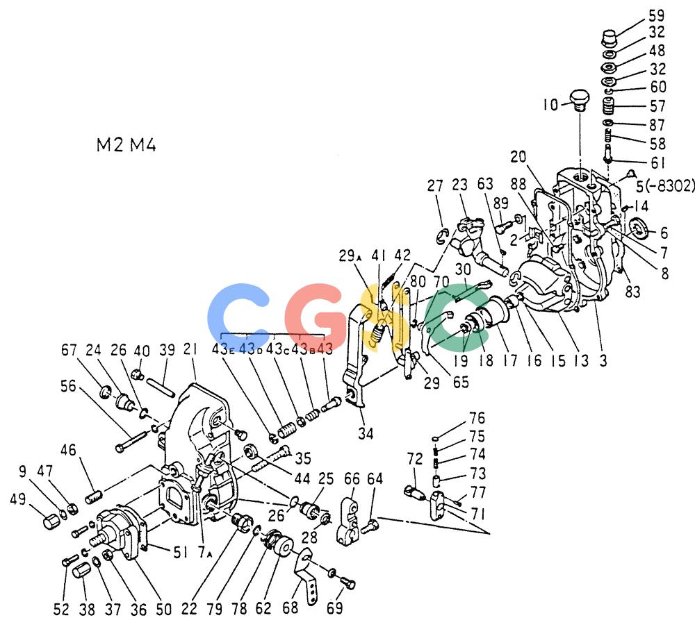 神钢零件查询(6D15) - MITSUBISHI DIESEL ENGINES - K907D & K907LC EXCAVATORS (1/86-12/06) (03-006[02]) - GOVERNOR (INNER PARTS) (PN ME038840) Kobelco