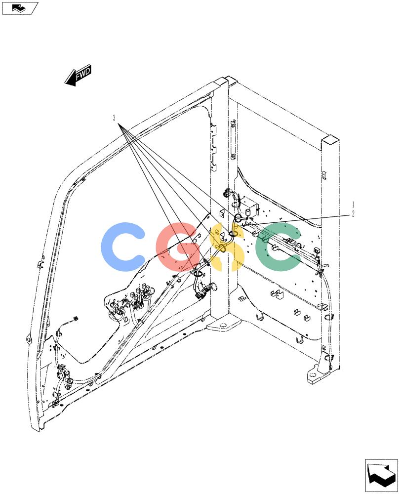 神钢零件查询(ED150-2) - BLADE RUNNER EXCAVATOR/DOZER ASN LH01-01001 (1/09-12/12) (01-087[02]) - HARNESS ASSEMBLY, CAB Kobelco