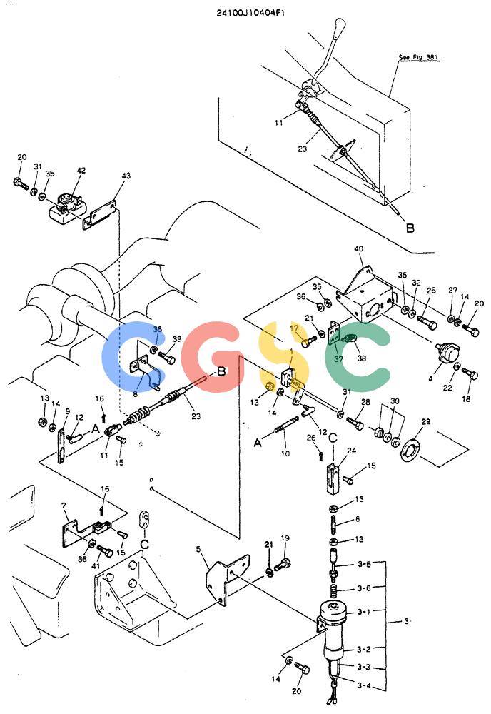 神钢零件查询(MD320BLC) - EXCAVATOR BTW YC0301 - YC0747 (1/80-12/06) (05-007) - CONTROL ASSY, ENGINE Kobelco