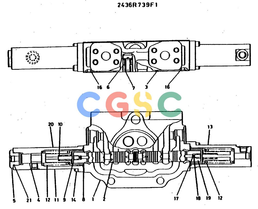 神钢零件查询(MD400LC) - EXCAVATOR BTW YS0101 - YS0200 (1/80-12/06) (09-009) - SPOOL ASSY/ P.N. 2436R739F1 Kobelco