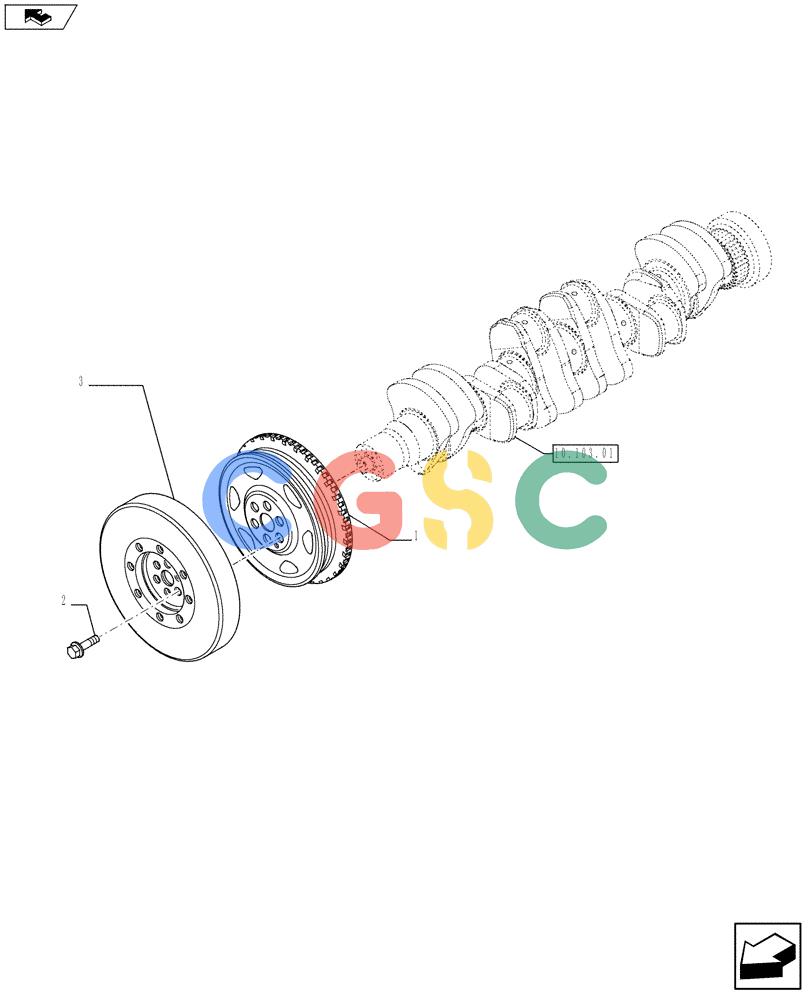 神钢零件查询(F4GE9684F J602) - ENGINE - 504375333 - 84250815 (1/13-) (10.110.01) - PULLEY - CRANKSHAFT (2853175) Kobelco