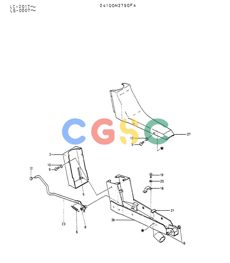 神钢零件查询(K916LC) - EXCAVATOR ASN YS0119 (1/87-12/03) (03-017) - SUPPORT ASSY Kobelco
