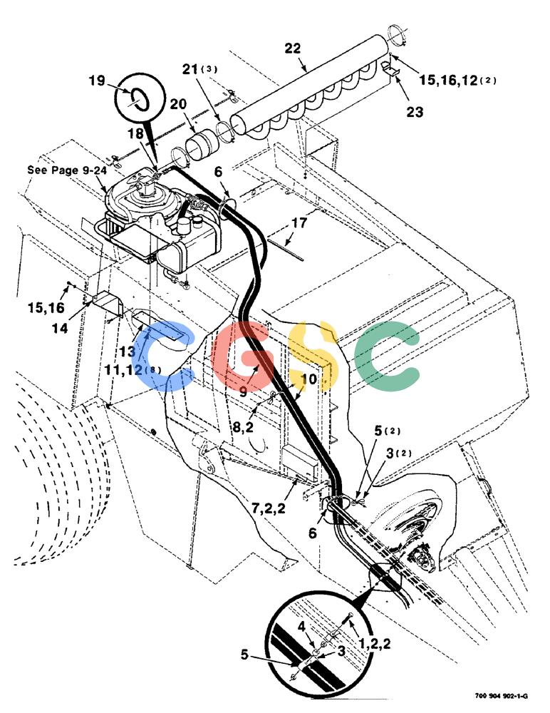 凯斯零件查询(8590) - CASE IH LARGE (4 X 4) RECTANGULAR BALER (NORTH AMERICA) (1/98-12/00) (09-18) - KNOTTER BLOWER KIT, HK40955 KNOTTER BLOWER KIT COMPLETE Case Agriculture