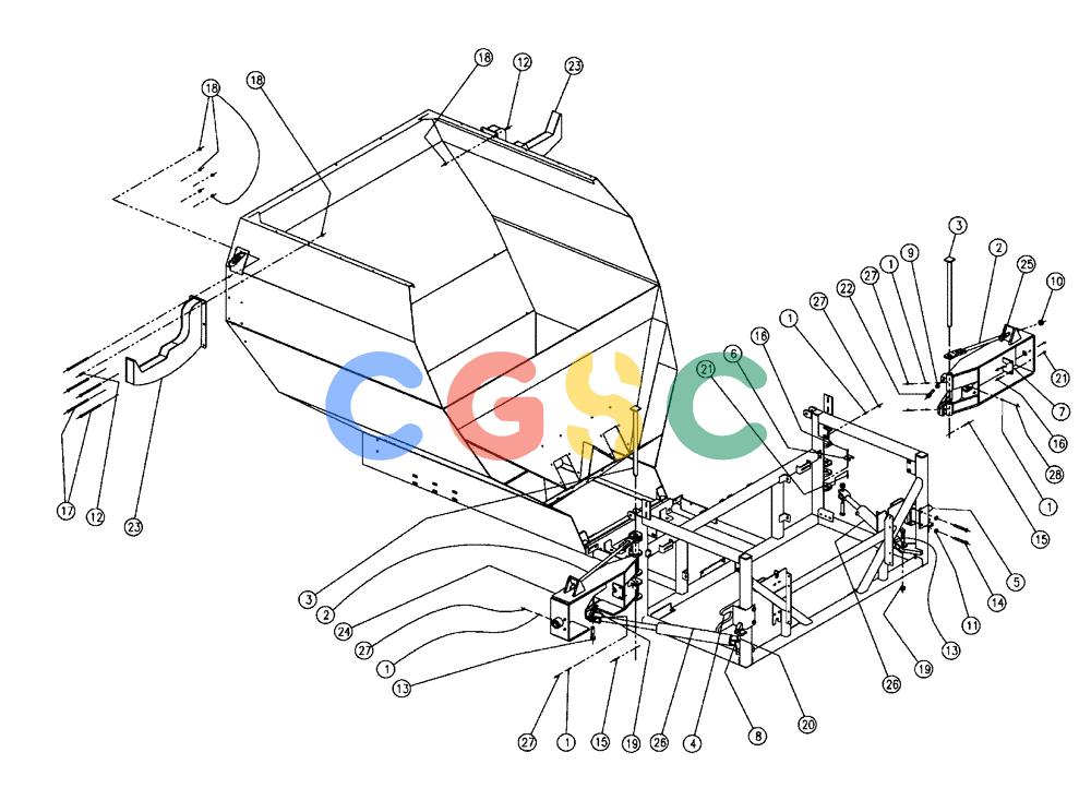 凯斯零件查询(FLX810) - FLEX-AIR APPLICATOR (10/03-8/09) (04-020) - BOOM FOLD PARTS, MID, 70’ Case Agriculture