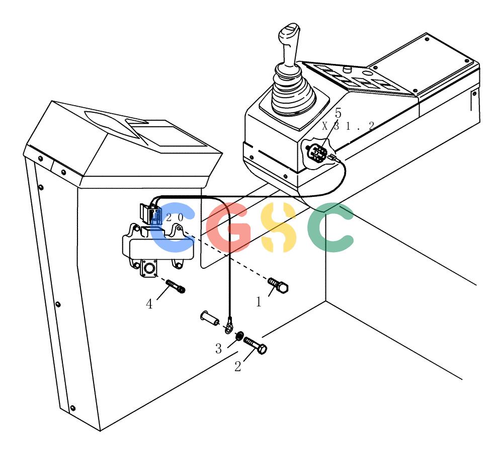 纽荷兰零件查询(EC215) - CRAWLER EXCAVATOR (11/99-) (32.412[001]) - CABLE HARNESS INSTALL.MATERIAL BRACKET (S/N 721501-UP) New Holland Constructuion
