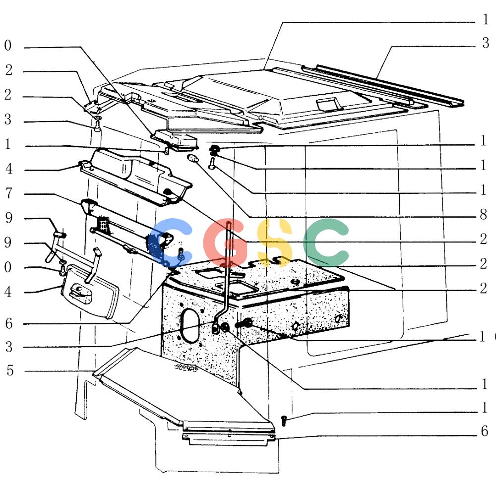 纽荷兰零件查询(FD145) - CRAWLER DOZER (N.A. VERSION) (10/98-) (5.652[13]) - ROPS CAB - COMPONENTS New Holland Constructuion