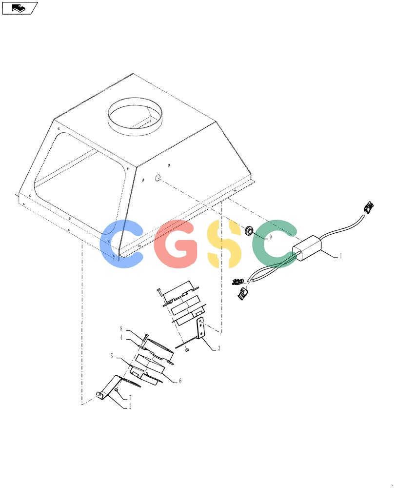 凯斯零件查询(810) - FLEX-AIR APPLICATOR - 2012 (2/12-) (55.636.03) - METERING HOPPER LEVEL SENSOR Case Agriculture