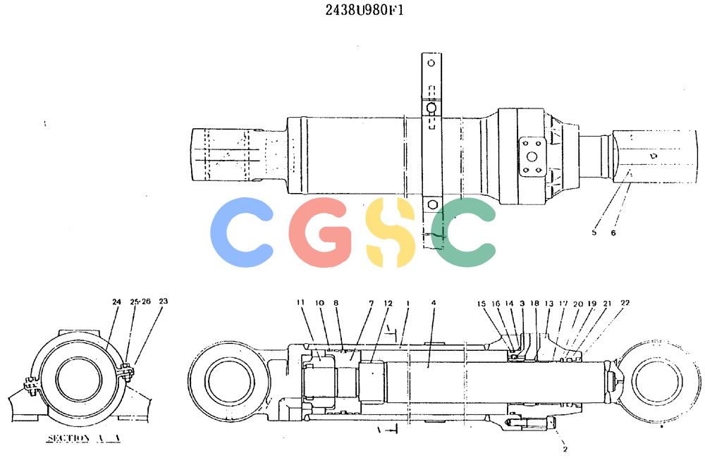 神钢零件查询(MD180LC) - EXCAVATOR ASN YG0647 (1/80-12/06) (11-021) - CYLINDER ASSY (R.H. BOOM) Kobelco