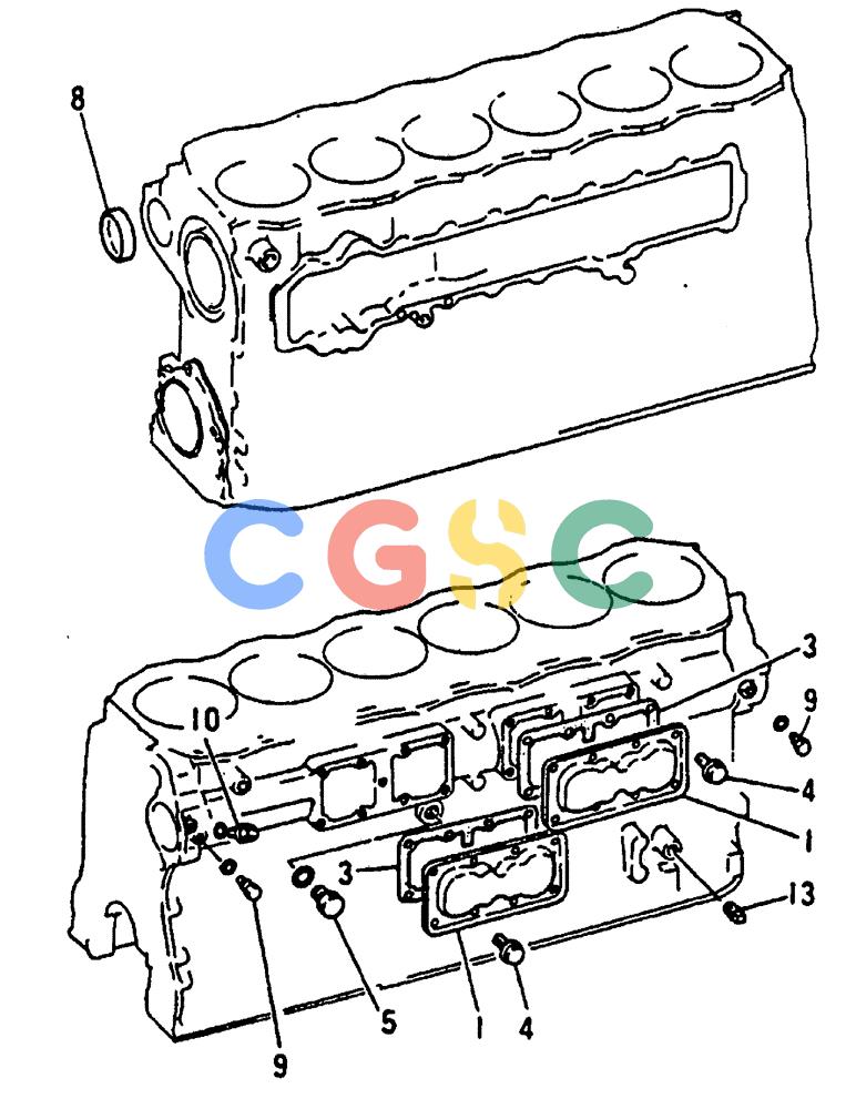 神钢零件查询(MD240C) - EXCAVATOR BTW LLU0301 - LLU0600 (1/80-12/06) (17-017) - ENGINE ATTACHING PARTS - 020-460E Kobelco